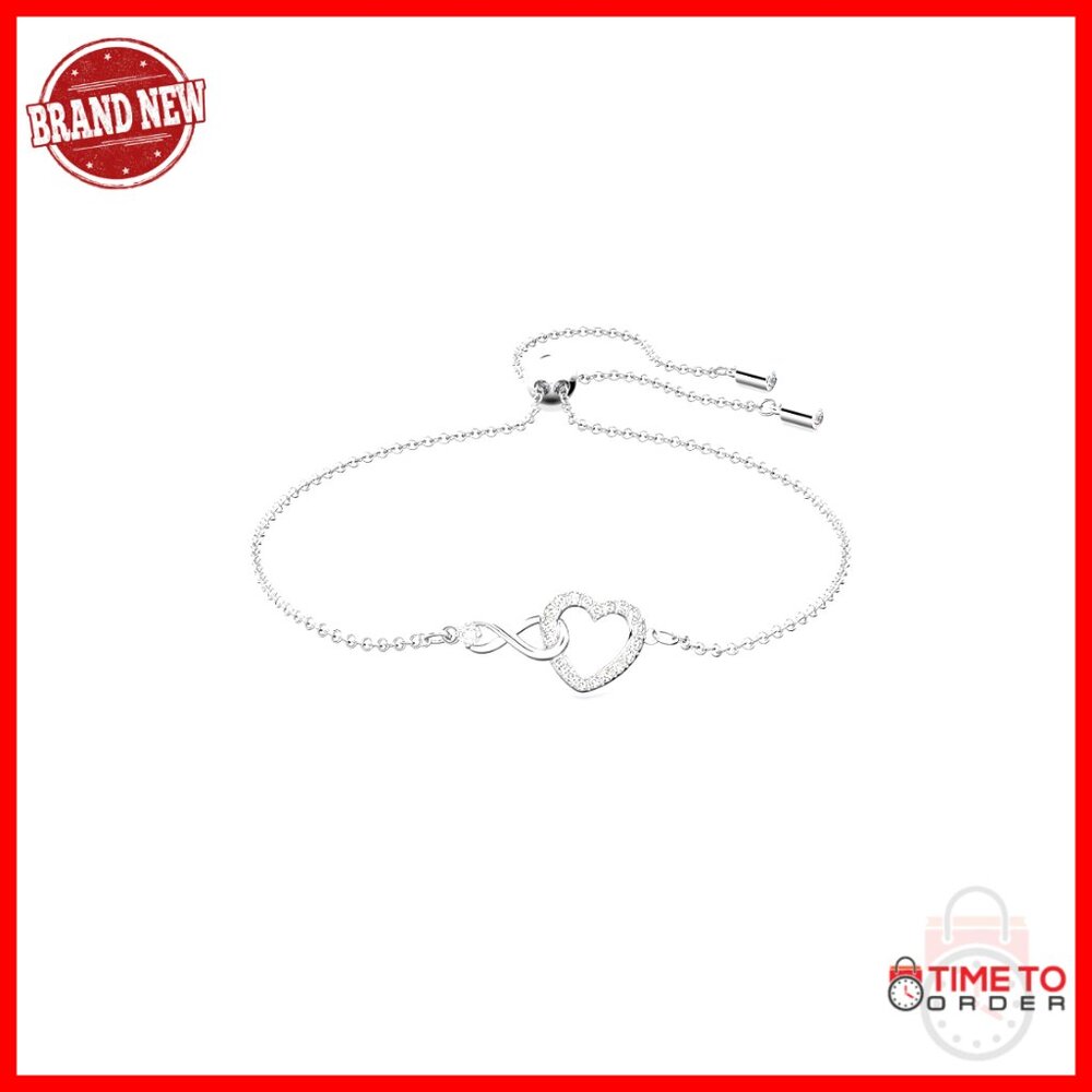 Infinity Heart Crystal Jewelry Elegant Romantic Minimal Chic Bracelet Necklace